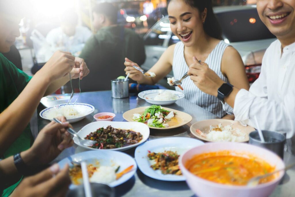 Singaporean Eating Malay Food at KSL City Shopping Mall