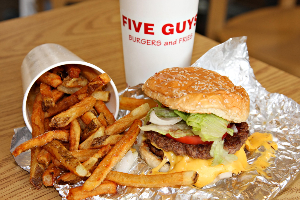 five guys burgers Singapore